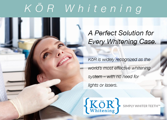 "Smiling patient showcasing bright teeth after KöR whitening treatment